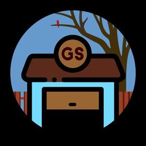 Garage Sale logo - Spring theme